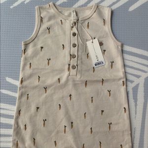 Rylee + Cru Carrots Davis Romper, 12-18M